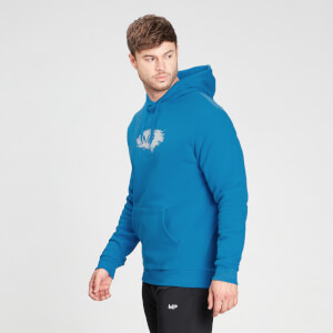 MP Men's Chalk Graphic Hoodie - Aqua