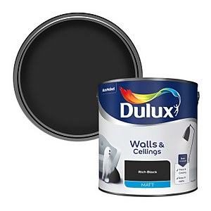 Dulux Matt Emulsion Paint Rich Black - 2.5L