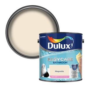 Dulux Easycare Bathroom Soft Sheen Emulsion Paint Magnolia - 2.5L