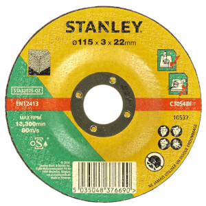 Stanley 115mm Stone Cutting Disc - STA32075-QZ