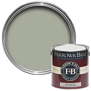 Farrow & Ball Estate Matt Emulsion Paint Blue Gray No.91 - 2.5L