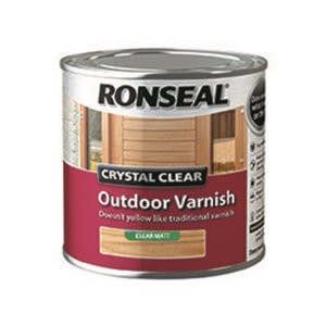 Ronseal Crystal Clear Outdoor Varnish Matt - 250ml