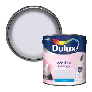 Dulux Matt Emulsion Paint Violet White - 2.5L