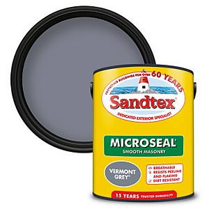 Sandtex Ultra Smooth Masonry Paint Vermont Grey - 5L