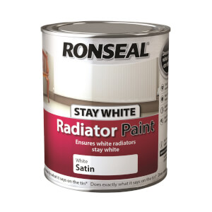 Ronseal Stays White Radiator Paint Satin - 750ml