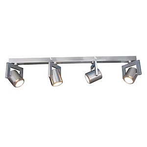 Yorkie 4 Lamp Spotlight Bar - Satin Nickel