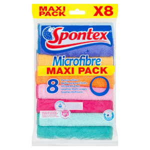 Spontex Microfibre Cloth 8 Pack