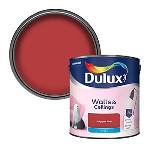 Dulux Matt Emulsion Paint Pepper Red - 2.5L
