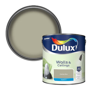 Dulux Matt Emulsion Paint Overtly Olive - 2.5L