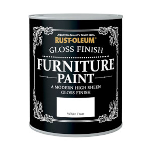 Rust-Oleum Gloss Furniture Paint White Frost - 125ml