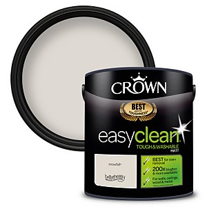 Crown Easyclean Tough & Washable Matt Paint Snowfall - 2.5L