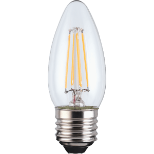 TCP Filament Candle Clear 40W ES Warm Dimmable Light Bulb
