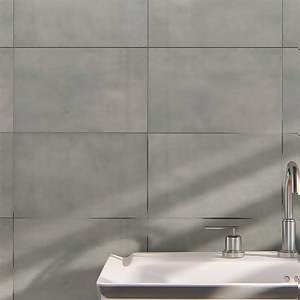 Ashbourne Concrete Ceramic Wall Tile 250 x 400mm - 1 sqm Pack