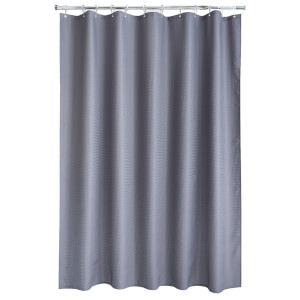 Aqualona Waffle Grey Shower Curtain