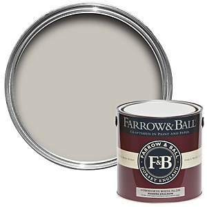Farrow & Ball Modern Matt Emulsion Paint Cornforth White No.228 - 2.5L