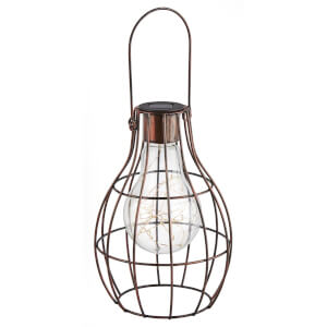 copper cage solar lights