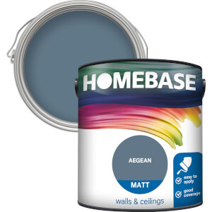 Homebase Matt Emulsion Paint Aegean - 2.5L