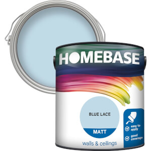 Homebase Matt Emulsion Paint Blue Lace - 2.5L