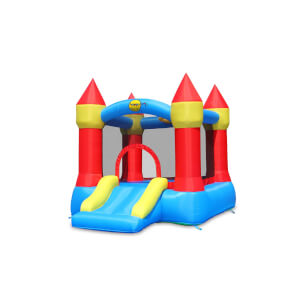 Happy Hop Bouncy Castle With Slide And Hoop Homebase