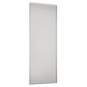 Classic Sliding Wardrobe Door White Panel with White Frame (W)762mm