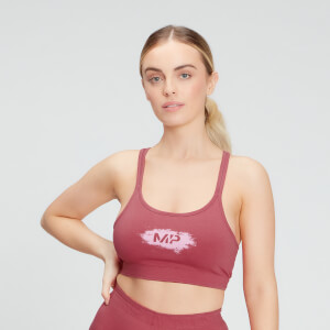 Brassière de sport MP Chalk Graphic pour femmes – Framboise