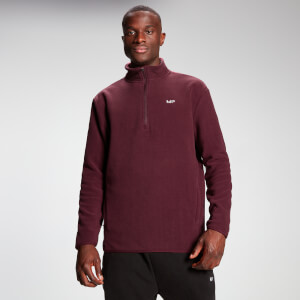 MP Men's Rest Day Fleece 1/4 Zip - Merlot - XXS