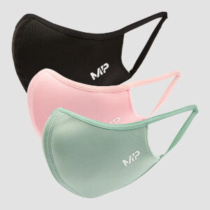 MP Curve 曲線系列 口罩（3 件裝）- 黑／天竺葵粉／蝴蝶綠