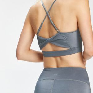 MP Women's Composure Twist Back Sports Bra - สีคาร์บอน