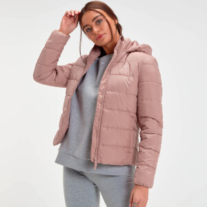 MP Women's Outerwear Lightweight Hooded Packable Puffer Jacket - Dust Pink