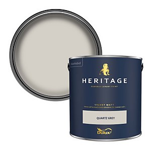 Dulux Heritage Matt Emulsion Paint Quartz Grey - 2.5L