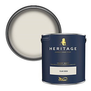 Dulux Heritage Matt Emulsion Paint Flax Seed - 2.5L