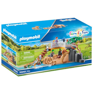 Playmobil Family Fun Outdoor Lion Enclosure (70343) Toys - Zavvi US