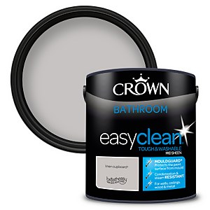 Crown Easyclean Mouldguard+ Bathroom Mid Sheen Washable Multi Surface Paint  Linen Cupboard® - 2.5L