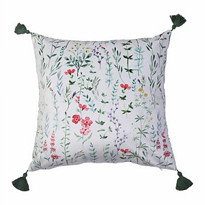 Ditsy Printed Floral Cushion - Sage