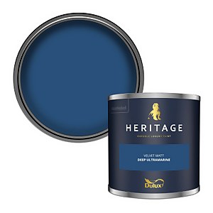 Dulux Heritage Matt Emulsion Paint Deep Ultramarine - Tester 125ml