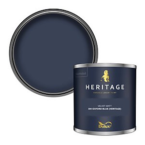 Dulux Heritage Matt Emulsion Paint DH Oxford Blue - Tester 125ml