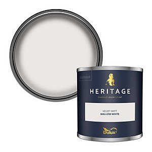 Dulux Heritage Matt Emulsion Paint Mallow White - Tester 125ml