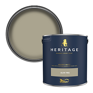 Dulux Heritage Matt Emulsion Paint Olive Tree - 2.5L