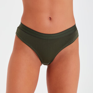 Essentials 基礎系列 女士低腰內褲 - 深藤蔓綠