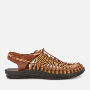 Keen Men s Uneek Premium Leather Sandals Brown