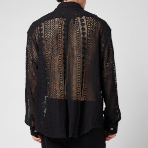 Our Legacy Men's Coco Shirt - Black Cotton Crochet - 46/S | Coggles