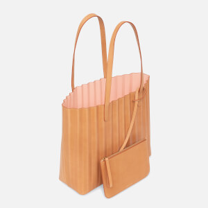 Mansur Gavriel Women s Pleated Tote Bag Cammello Rosa Coggles