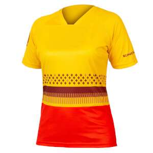 Endura Women's SingleTrack Print T - Saffron - XL