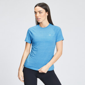 MP Women's Performance Training T-Shirt - Bright Blue Marl with White Fleck