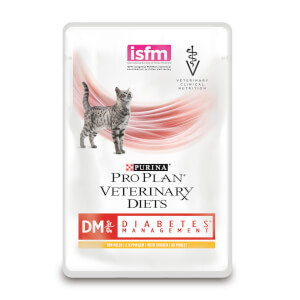 PRO PLAN Veterinary Diets DM St/Ox Diabetes Management Katze Frischebeutel Huhn 10x85g