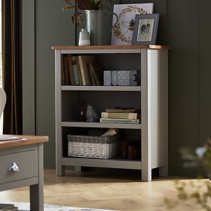 Norbury Low Bookcase - Grey