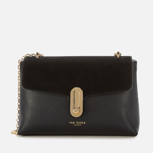 Ted Baker Women s Naomina Twist Lock Xbody Bag Black TheHut
