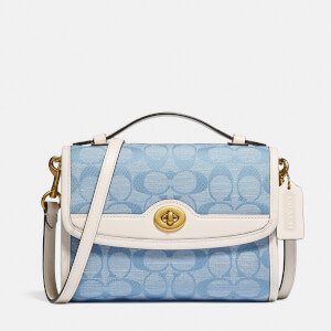 Coach 1941 Women's Originals Signature Denim Kip Turnlock Coach 1941 Women's Originals Signature Denim Kip Turnlock