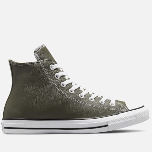 Converse Men s Chuck Taylor All Star Seasonal Leather Hi Top Trainers Cargo Khaki Allsole