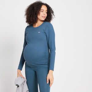 MP ženska majica dugih rukava za trudnice Power - Dust Blue